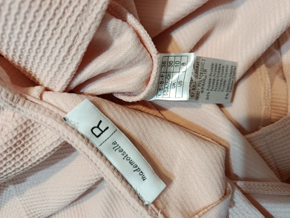 Rochie roz pudra groasa La Redoute romantică mărimea M 38