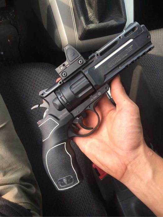 PISTOL CAUCIUC!! 26.2 JOULI (Arma Puternica!) Full Metal 50mm,Adevarat