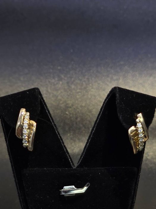 Золото 585  Серьги