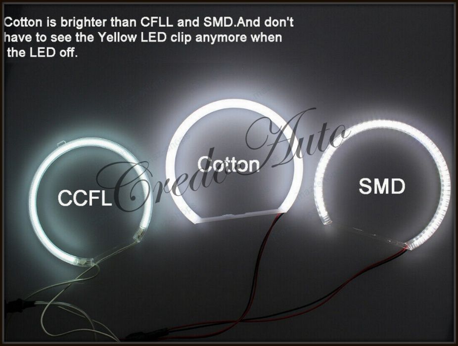 Cotton LED Angel Eyes-Ангелски очи BMW E60,Е61,E46,E90,Е91,E39,Е53,Е36