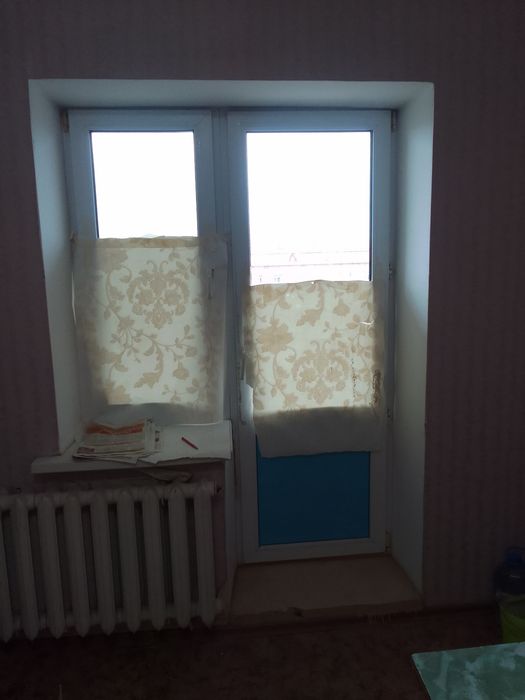 Пластиковые окна с дверью 2 штук на фотке