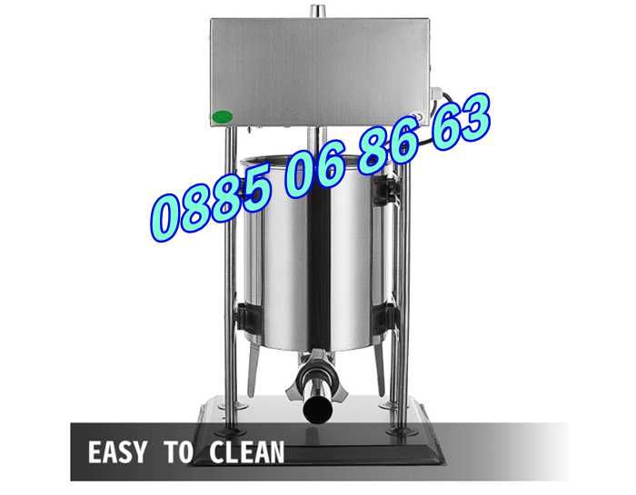 Електрическа пълначка за кайма 10 л с педал, пълначка за месо 10 литра