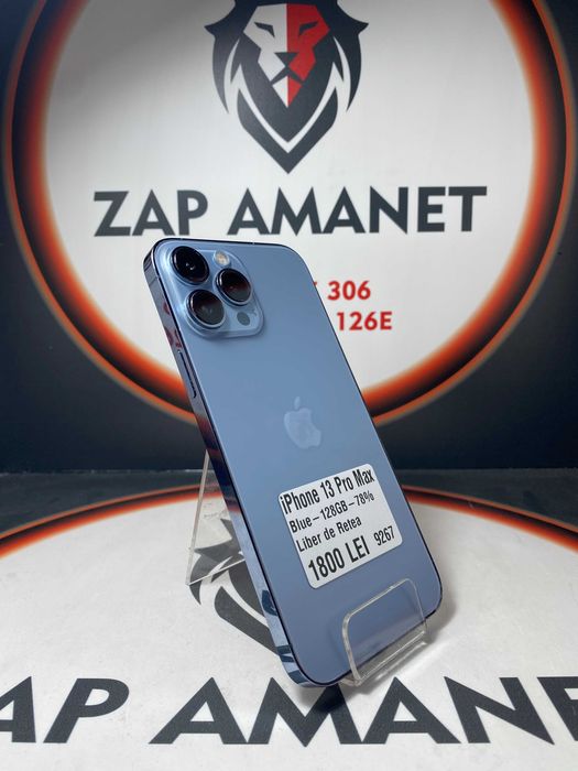 Zap Amanet Vitan - iPhone 13 Pro Max - Blue - 128GB - 78%