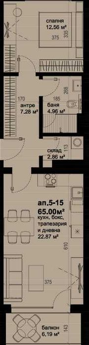 Продава се Двустаен апартамент в Бургас, Изгрев - 81 кв.м за 1309 €/кв.м - Снимка #4
