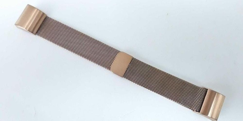 Curea magnetica ceas FitBit Charge 2  metalica rose gold