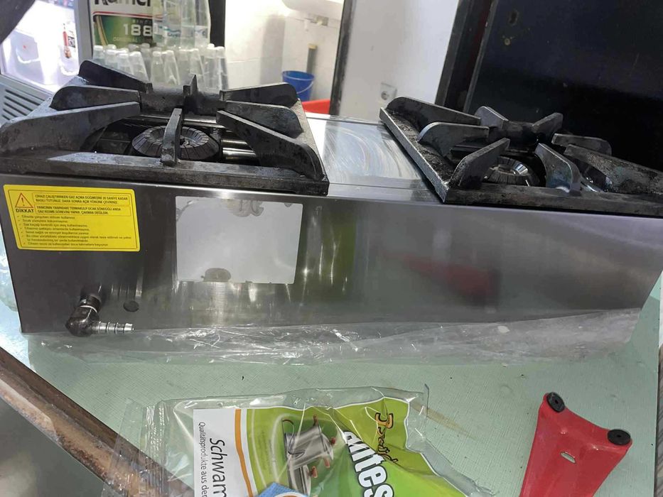 Газов котлон професионален с две горелки