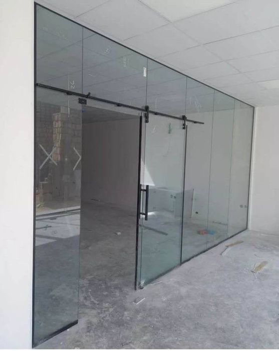 Каленное стекло 10 мм калит ойна стеклянный перегородки kalit oyna 10m