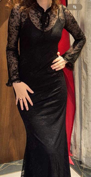 Чёрное платье. размер S–M.