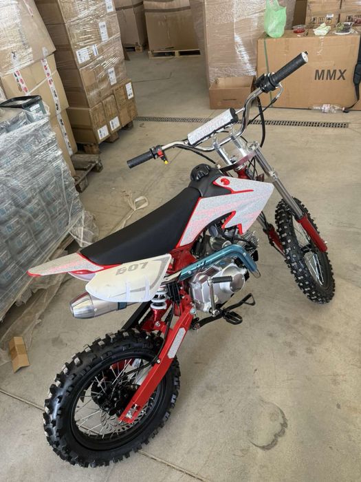 Мотоциклет за крос питбол 125cc + гуми 17/14 + обърната вилка - HIGHPER DB608