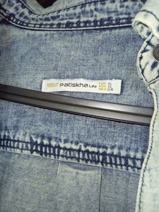 Джинсовая рубашка.оверсайз.