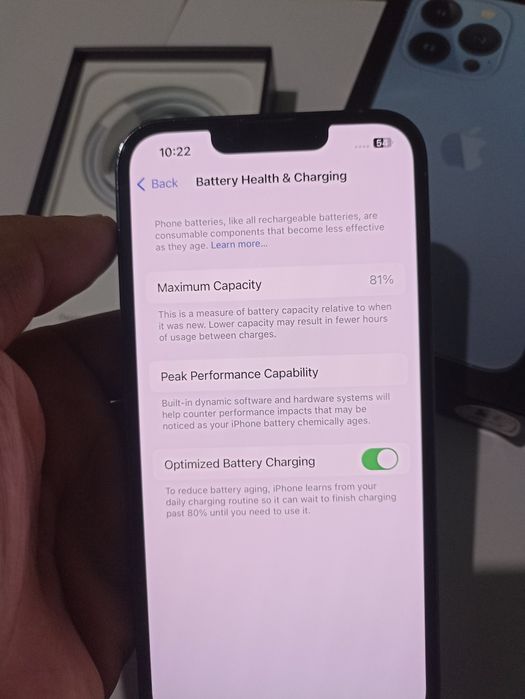 iPhone 13 pro 128 gb karopkasi bor