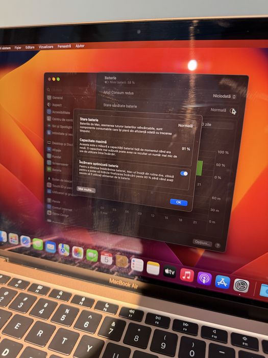 Macbook Air 2020 M1 8gb cu 256gb