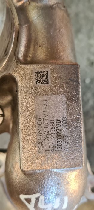 Turbina,supapa egr,suport rola întinzătoare ford fiesta mk7 mot 1.4 D
