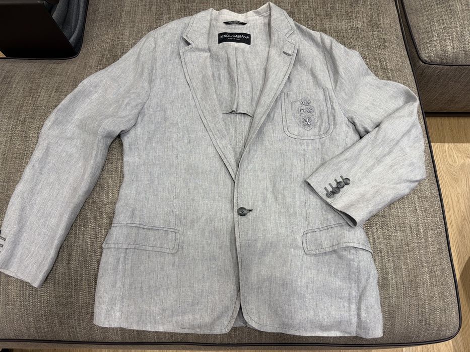 Оригинално ленено сако Dolce & Gabbana
