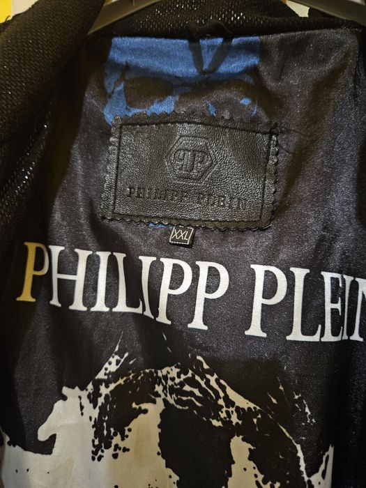Geacă Philipp Plein – 100% piele naturală de miel (Lambskin) – XXL
