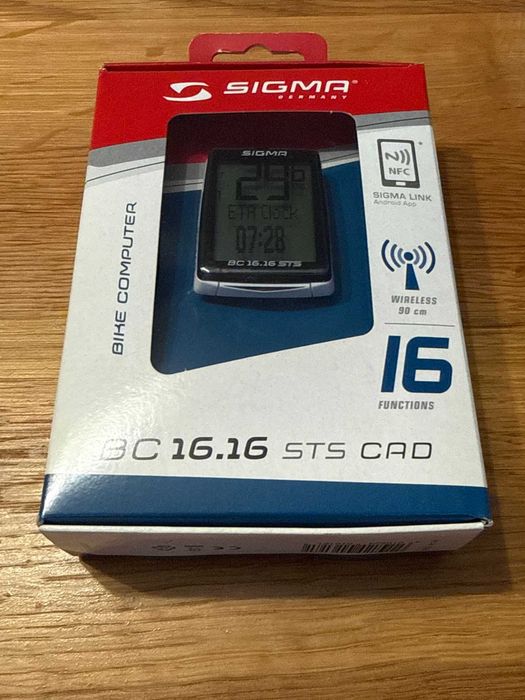 Велокомпютър Sigma BC 16.16 STS CAD