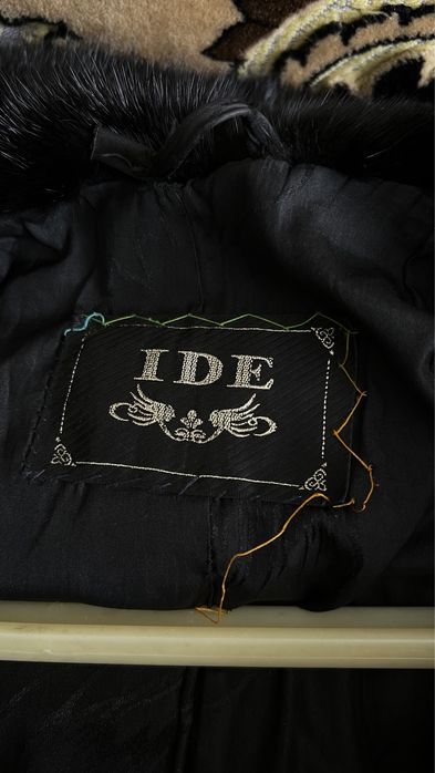 Норковая шуба с капюшоном