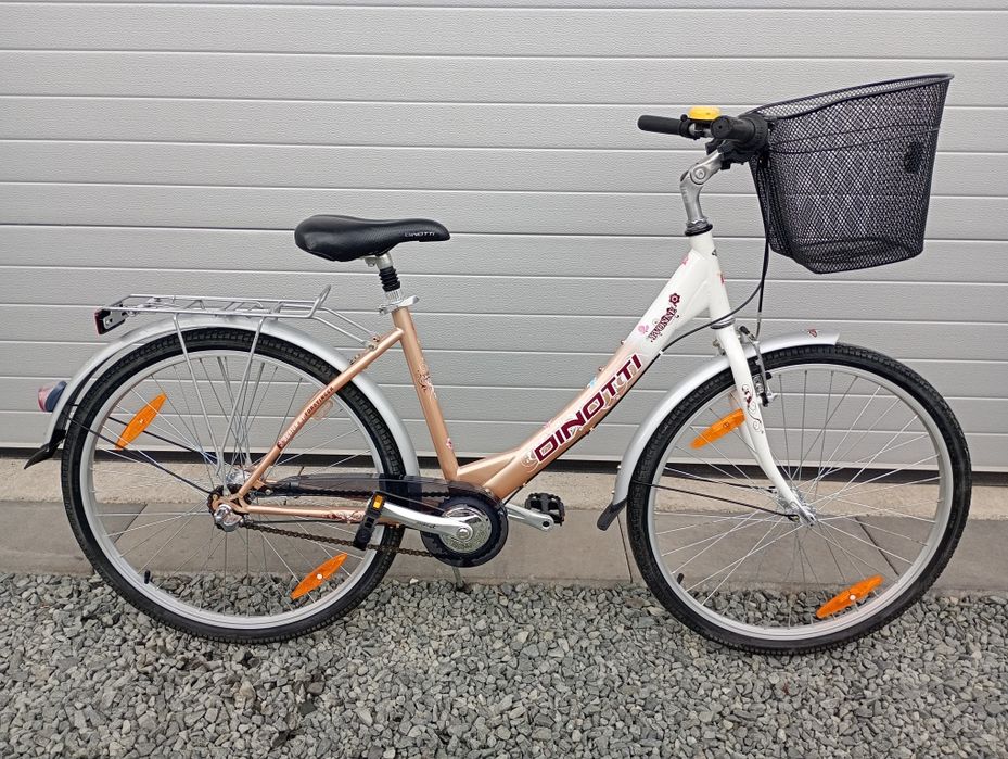 Bicicletă damă Dinotti,roți 26,cu 3 vit Nexus,frână picior !