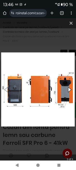 Centrala termica lemn