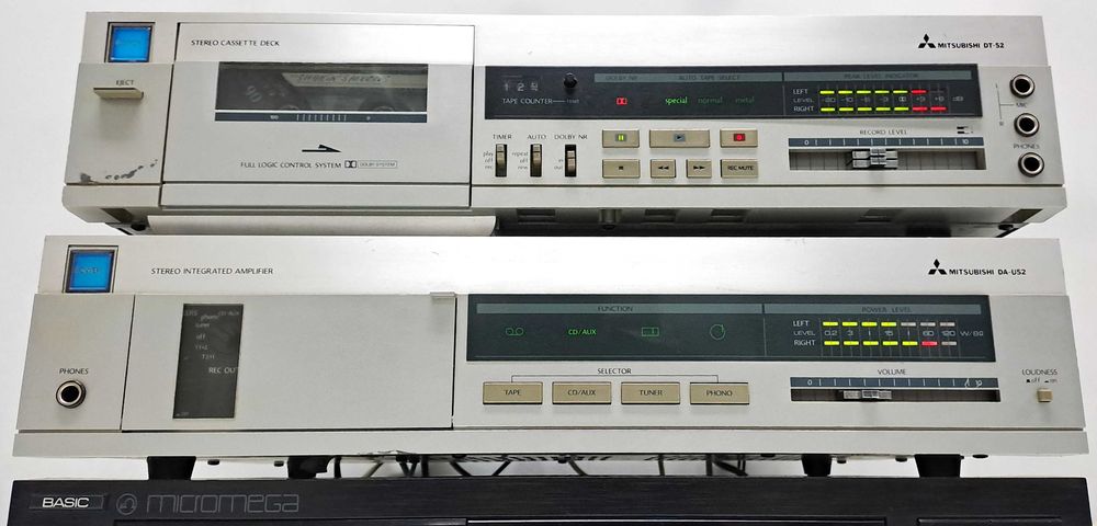 Amplificator Mitsubishi DA-U52 + Deck DT-52 Sunet Sublim Japan