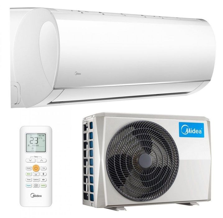 Надежный Midea 12/ Зима-Лето LED. Кондиционер в идеале, топ фирма.