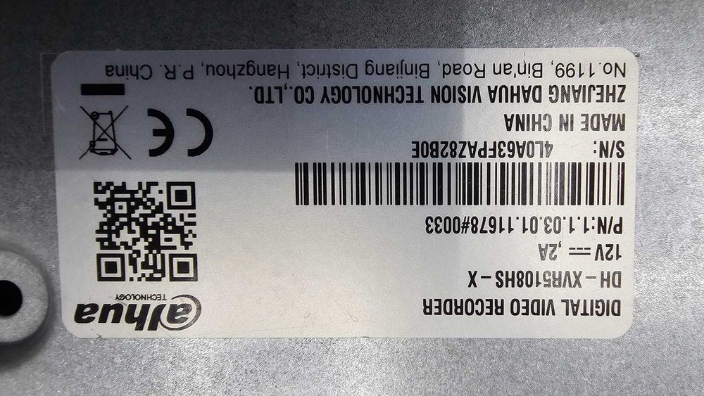 DVR/XVR - Digital Video Recorder 8ch Pentabrid + 4ch IP 5MP Dahua