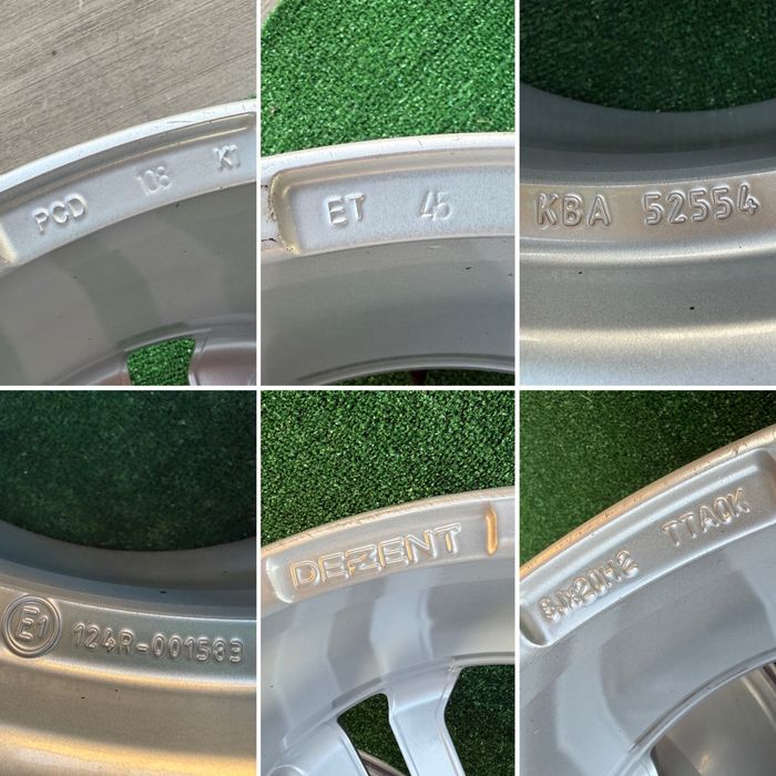 4бр. Отлични 20” Джанти “DEZENT” 5х108 за -VOLVO/FORD/LAND ROVER/JAGUAR- 8Jx20H2, ET45