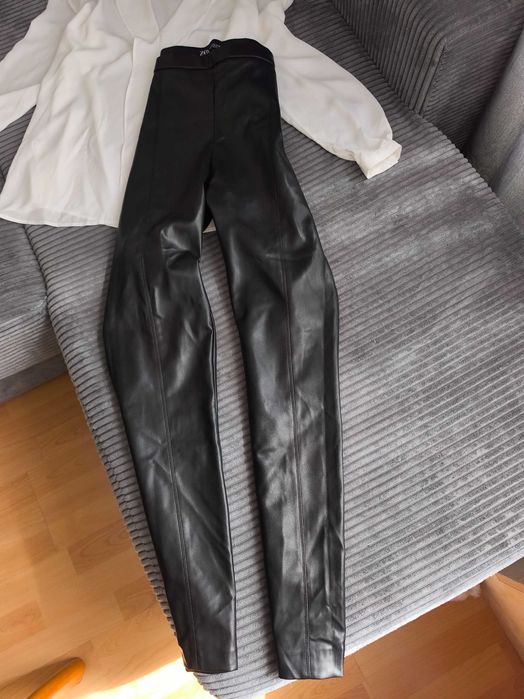 клинове с имитация на кожа zara