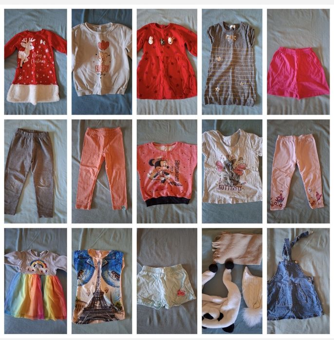 Дрехи за момиче 98 - общо 6€