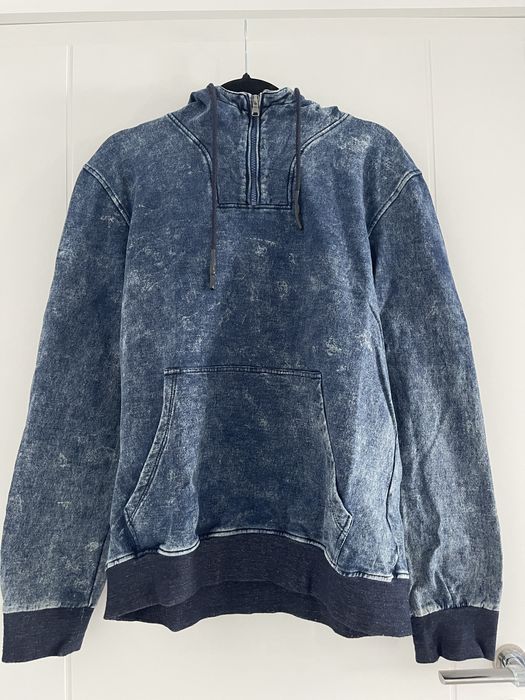 Hanorac denim cu gluga