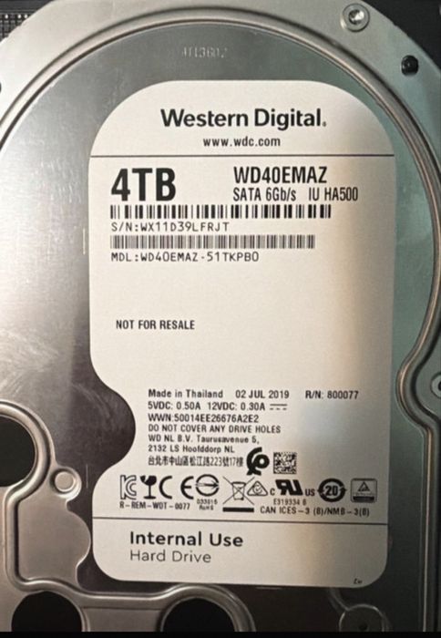 Hard disk 4 TB western digital