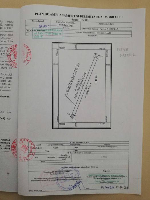 Teren agricol de vânzare, 1,1616 ha, Peștera /Ivrinezu, jud. Constanța