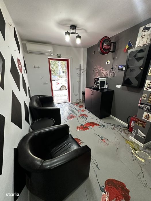 Spatiu Comercial stradal 46 mp, Zona Primaverii, dotat ca barber shop