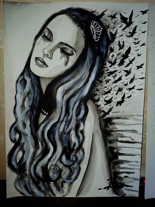 Картини - акрил върху картон без рамка