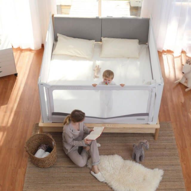 Protectie laterala pat XXL inaltime ajustabila 81-96 cm