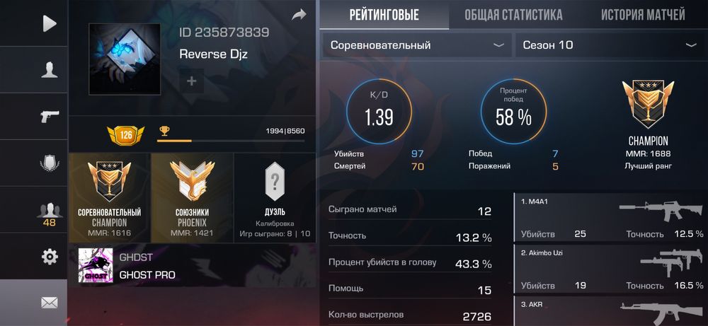 Аккаунт Standoff 2