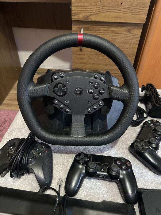 Vand ps 4 slim 1 tb +volan cu schimbator si pedale