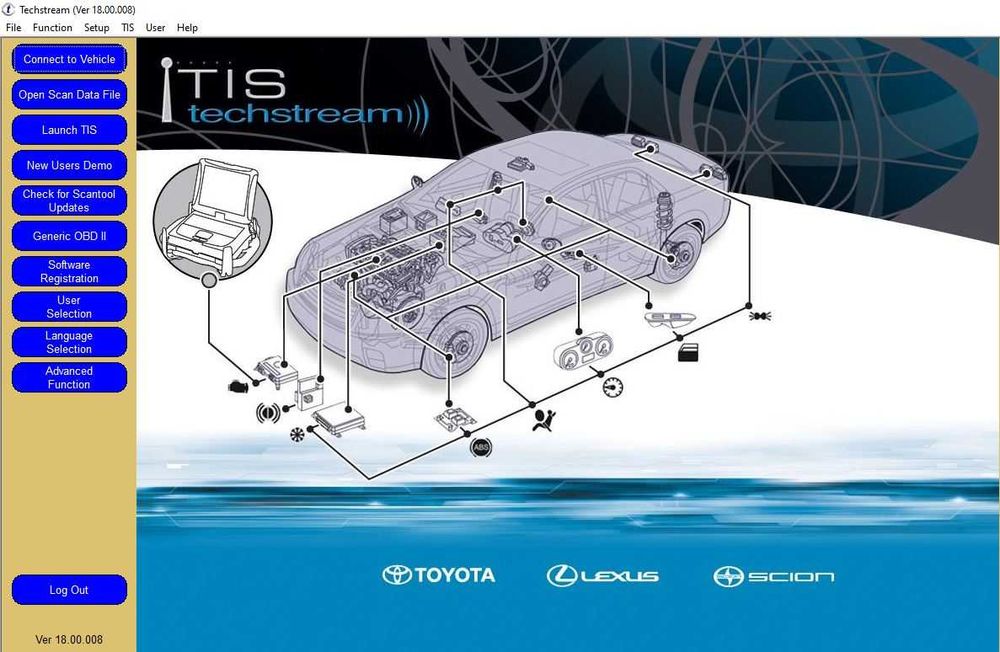 Tester/Diagnoza auto TOYOTA LEXUS TECHSTREAM + Baza de reparatii