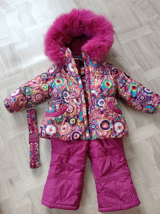 Зимний полукомбинезон на девочку