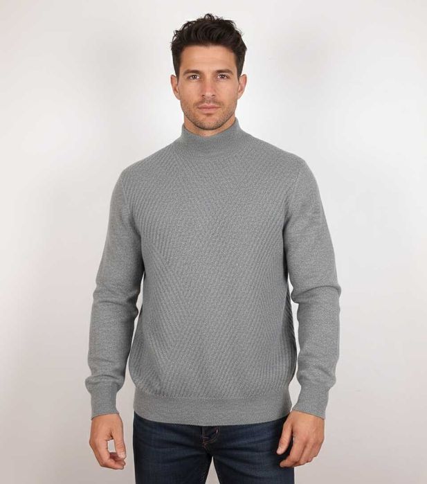 Tom Rusborg - Оригинален мъжки пуловер от 100% кашмир размер XL