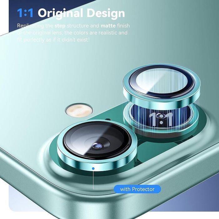 Рингове за Камера за Apple iPhone 16 Pro / 16 Pro max Стъклени