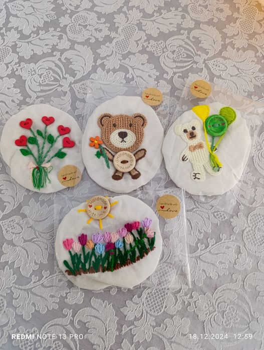 Husă brodată pt recipiente