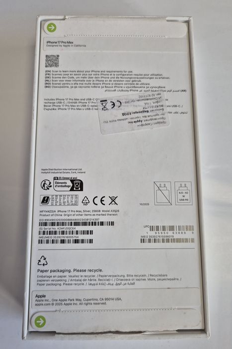 Iphone 17 Pro Max  256GB