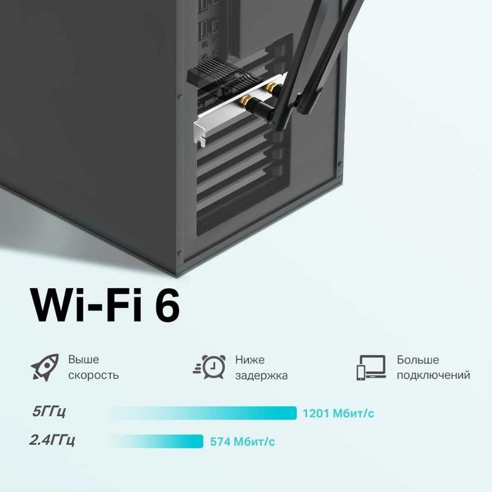 TP-LINK Archer TX20E Wi-Fi 6 адаптер + Bluetooth 5.2 + доставка 24/7