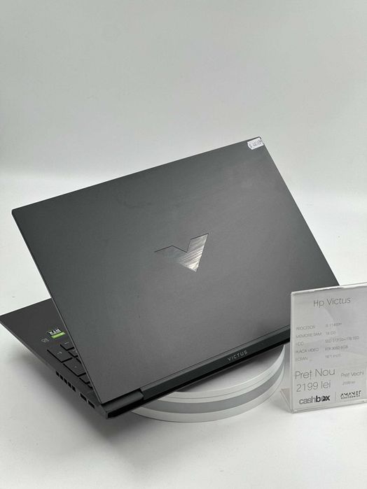 Laptop HP Victus I5 11400H 16GB RAM SSD512GB+SSD1TBSSD RTX 3060 6GB Garantie 24 Luni CashBox
