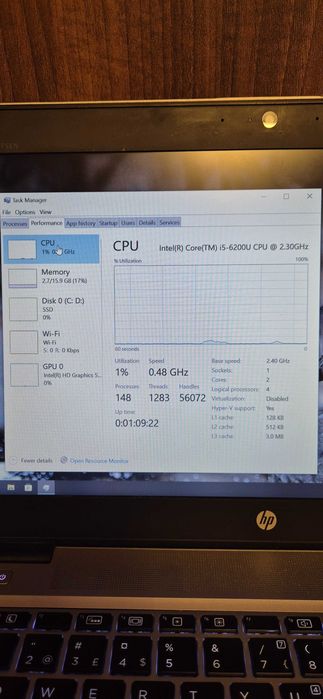 HP EliteBook 840 G3 i5 16GB RAM SSD 256GB Full HD Windows activat