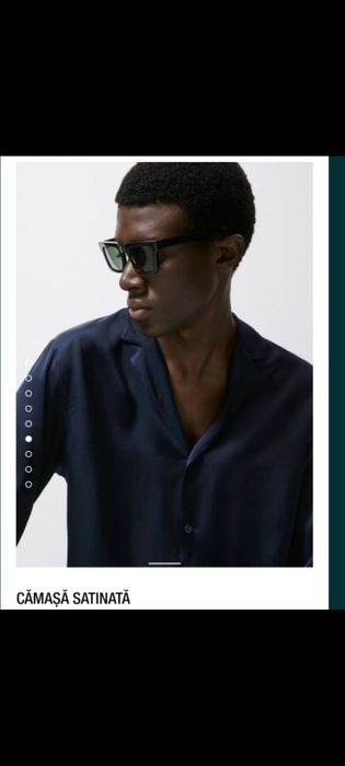 Camasa Zara Premium Satinata,model Balmain,L-XL