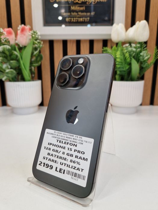 Iphone 15 Pro 128GB / 8GB RAM 86% Baterie Garantie! #56163