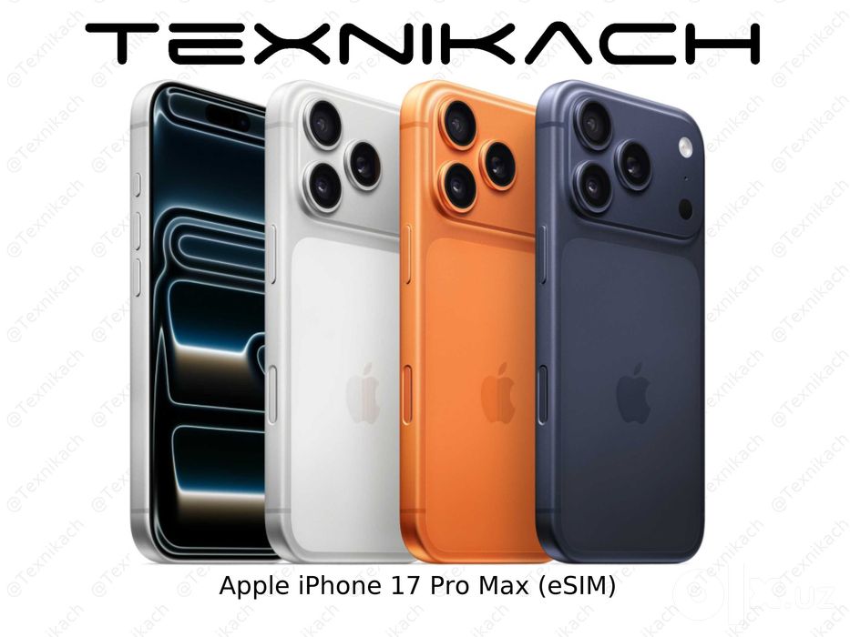 iPhone 17 Pro Max eSIM + eSIM • Доставка • Проверка при получении