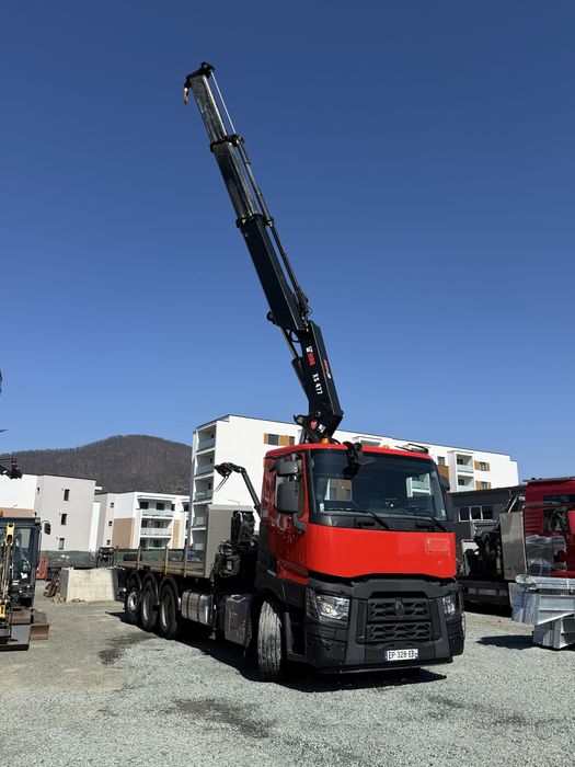 Camion Macara Renault C460 cai 8x4 an 2017 KM240 Hiab XS477 de 12 Tone